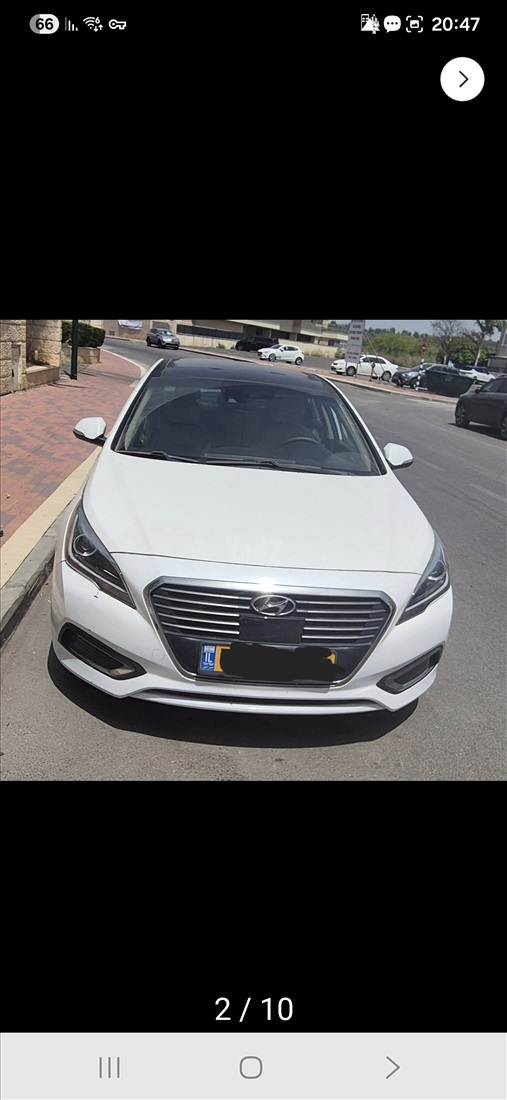 תמונה 2 ,יונדאי סונטה הייבריד יד 2 2017 122000 ק"מ