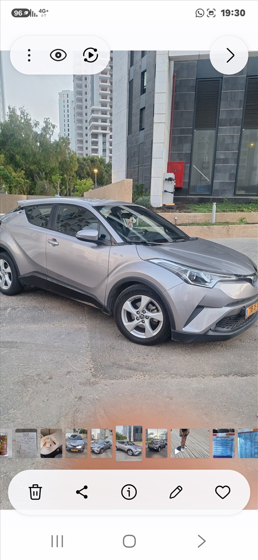 תמונה 2 ,טויוטה C-HR יד 1 2018 69000 ק"מ