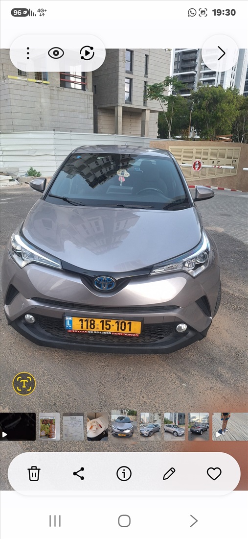 תמונה 4 ,טויוטה C-HR יד 1 2018 69000 ק"מ