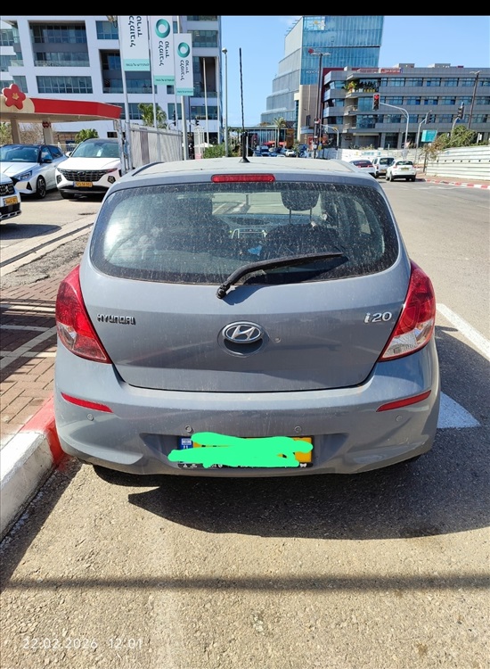 תמונה 1 ,יונדאי i20 יד 3 2013 135000 ק"מ