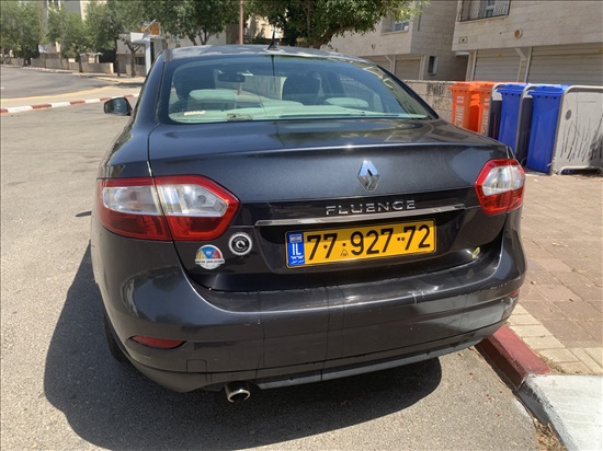 תמונה 2 ,רנו פלואנס יד 1 2010 98200 ק"מ
