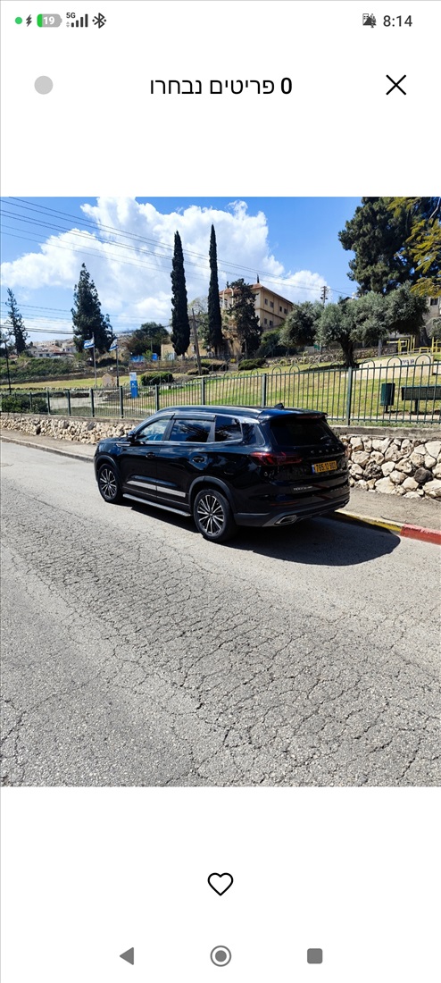 תמונה 6 ,צ`רי טיגו 8 פרו יד 1 2024 45000 ק"מ