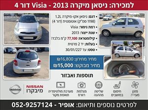 ניסאן
 מיקרה 2013 יד  2 