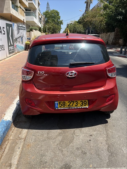 תמונה 2 ,יונדאי i10 יד 2 2016 105000 ק"מ