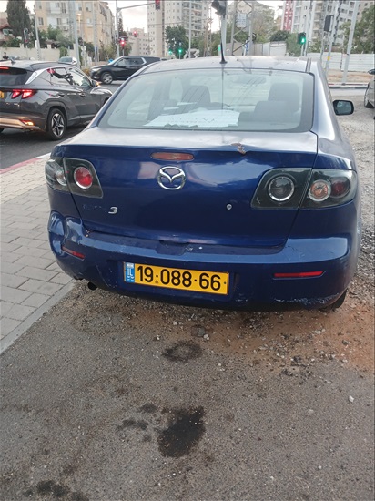 תמונה 1 ,מאזדה 3 יד 1 2008 225000 ק"מ