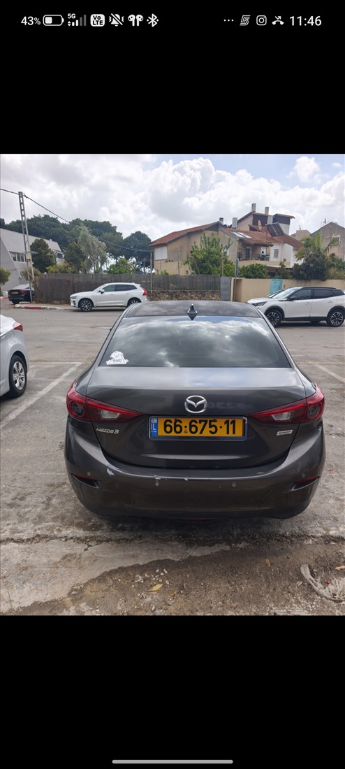 תמונה 2 ,מאזדה 3 יד 4 2014 165000 ק"מ