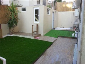 דירת גן להשכרה 3 חדרים בתל אביב יפו בר כוכבא 