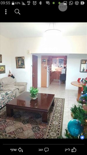 דירה להשכרה 3 חדרים בחיפה עבאס 102 
