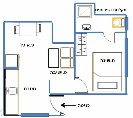 תמונה 9 ,דירה 2 חדרים להשכרה בחיפה, מדרגות צפת 16, הדר עליון