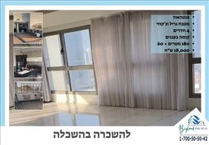 פנטהאוז להשכרה 4 חדרים בתל אביב יפו שדרות ההשכלה 