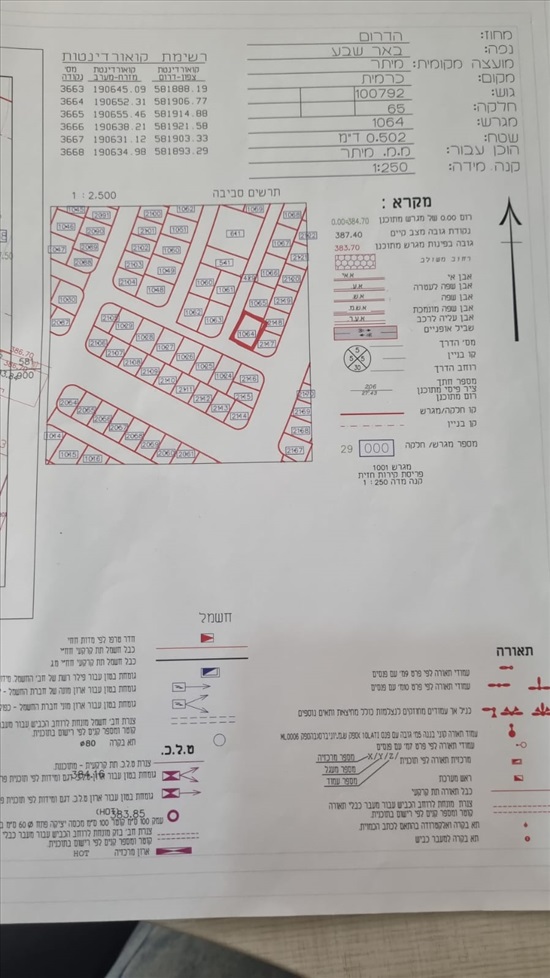 תמונה 1 ,מגרש למגורים 1 חדרים למכירה במיתר, דרך מיתר, יישוב כרמית