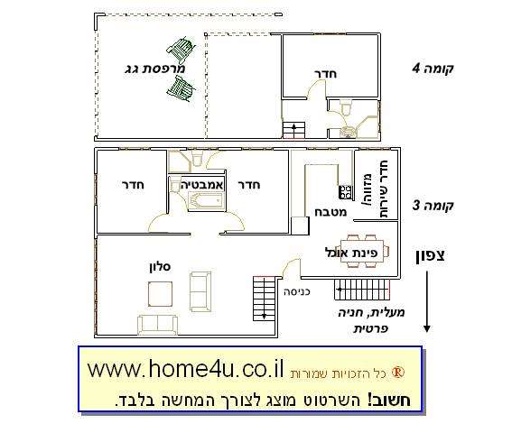 תמונה 4 ,דירת גג 4.5 חדרים הפודים נחלת גנים רמת גן