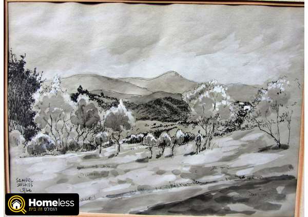 תמונה 2 ,שמואל זולקיס הרי הגליל חתום למכירה ברמת גן אומנות  ציורים