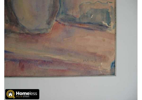 תמונה 3 ,צבי שור ציור צבע מיים דו צדדי למכירה ברמת גן אומנות  ציורים