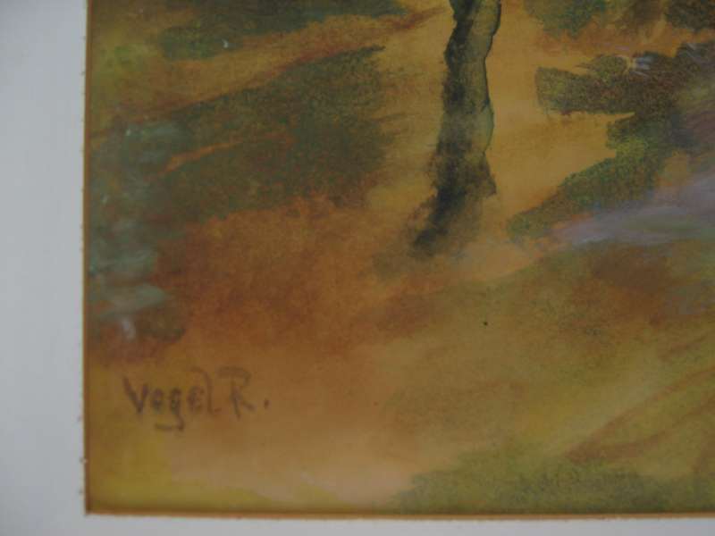 תמונה 3 ,ר.ווגל  Vogel ציור אימפרסיוני למכירה ברמת גן אומנות  ציורים
