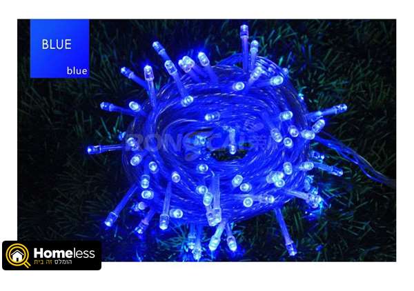 תמונה 3 ,אור מהבהב לקישוט כחול/לבן/צבע למכירה בראשון לציון מוצרי חשמל  תאורה ונברשות