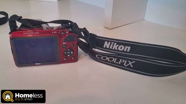 תמונה 1 ,nikon l810 coolpix למכירה ברחובות צילום  מצלמת סטילס