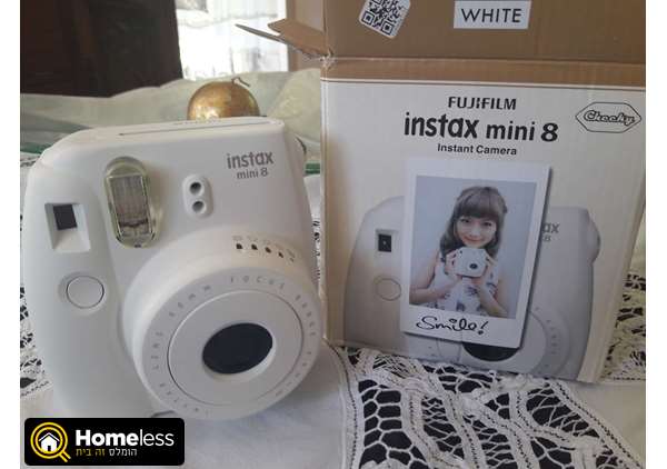 תמונה 1 ,מצלמת fujifilm instax לבנה למכירה ברחובות צילום  שונות