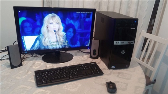 מחשב HP + מסך עכבר מקלדת
