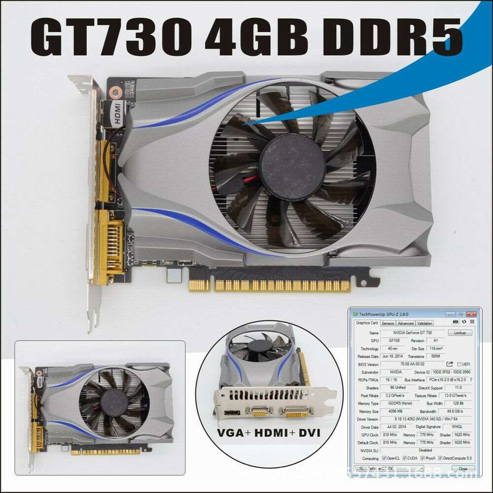תמונה 1 ,gt730 4gb למכירה בפתח תקווה מחשבים וציוד נלווה  כרטיס מסך
