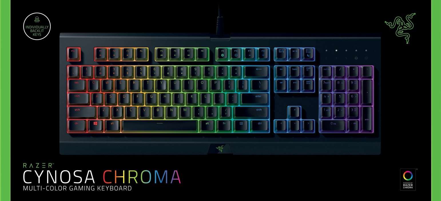 תמונה 2 ,Razer Cynosa Chroma  למכירה בצפון תל אביב  מחשבים וציוד נלווה  אביזרים