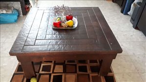 שולחן סלון עץ מלא מיוחד 