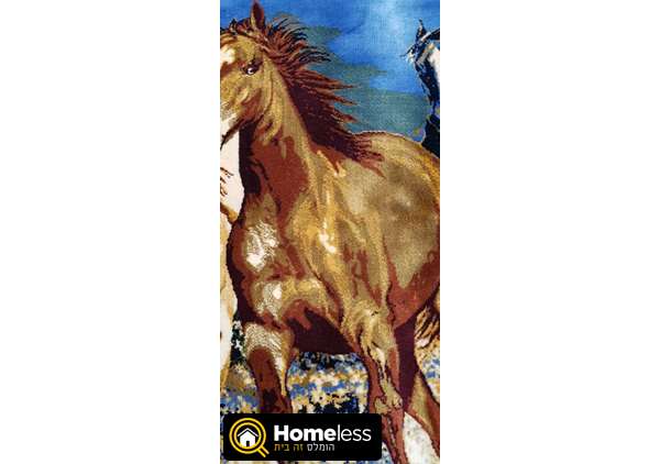תמונה 2 ,שטיח משי עבודת יד דוגמא של סוס למכירה בירושלים ריהוט  שטיחים