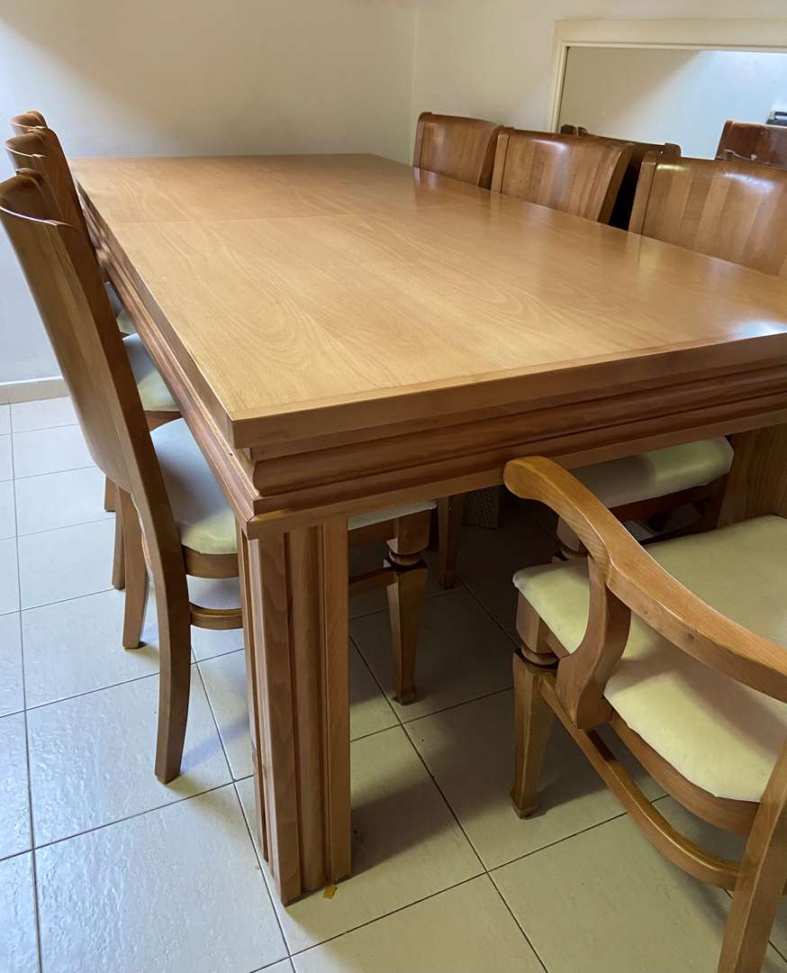 תמונה 1 ,שולחן וכיסאות למכירה בכפר חב״ד ריהוט  פינת אוכל