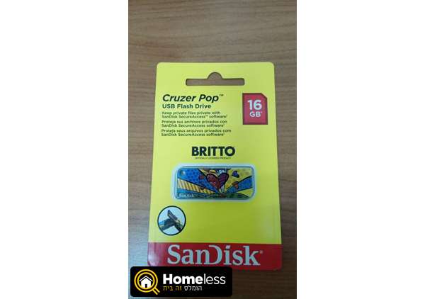 תמונה 1 ,sandisk Cruzer 16GB POP למכירה בגבעת שמואל מחשבים וציוד נלווה  כרטיס זכרון