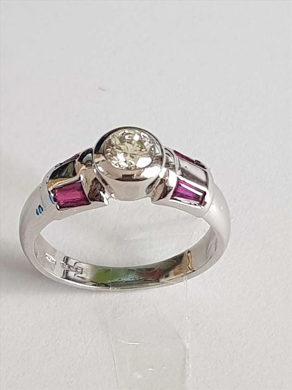 תמונה 1 ,טבעת זהב יהלום רובי למכירה בחולון תכשיטים  טבעות