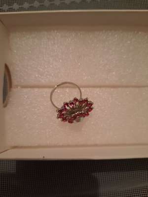 תמונה 4 ,טבעת אדומה וכסף ליחידה למכירה בקרית ים תכשיטים  טבעות