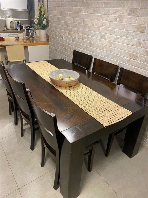 תמונה 1 ,שולחן פינת אוכל+כסאות ועוד למכירה בפתח תקווה ריהוט  פינת אוכל