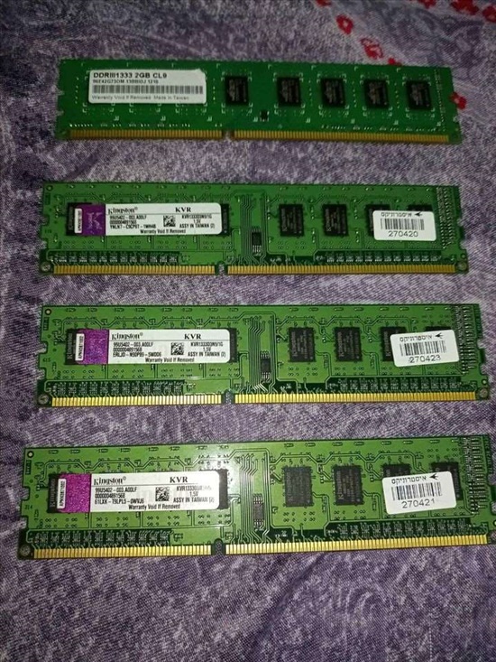 זכרונות ddr 3 סהכ 5 גיגה