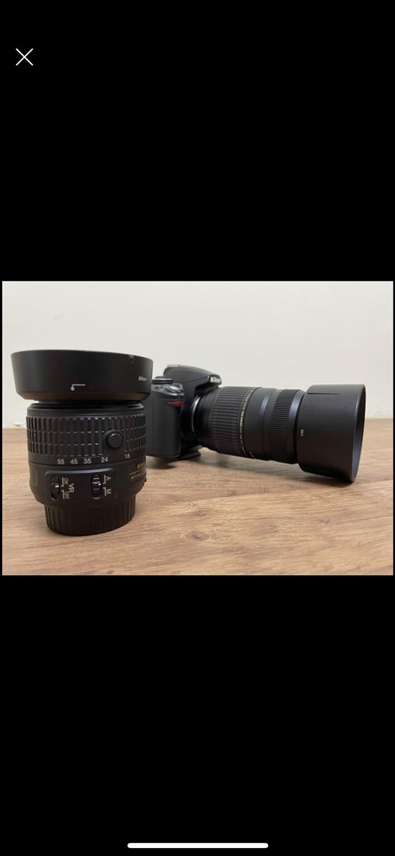 תמונה 2 ,Nikon d3000, זוג עדשות וחצובה למכירה באילניה צילום  ציוד מקצועי