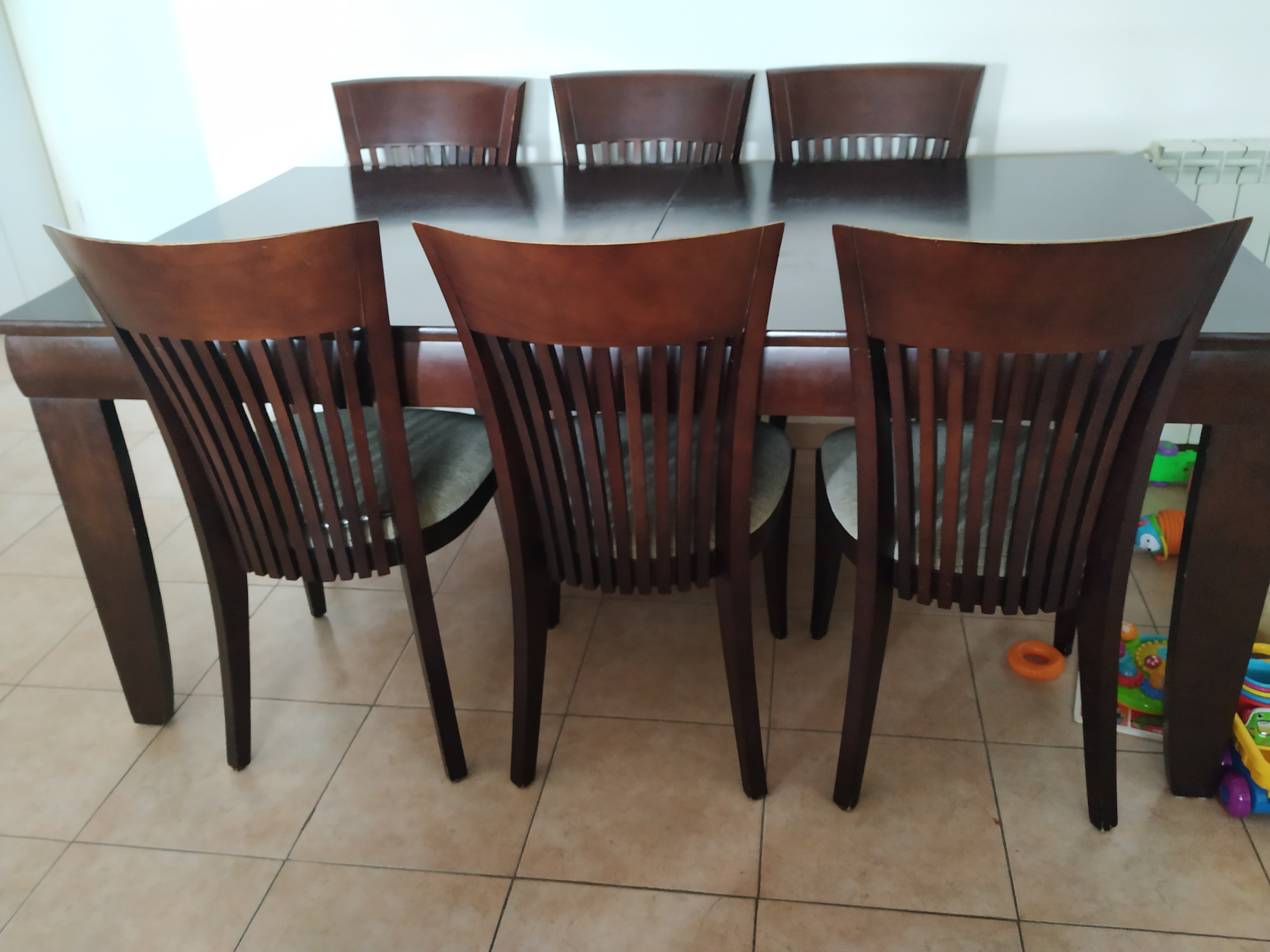תמונה 2 ,שולחן פינת אוכל+6 כיסאות  למכירה בירושלים ריהוט  פינת אוכל