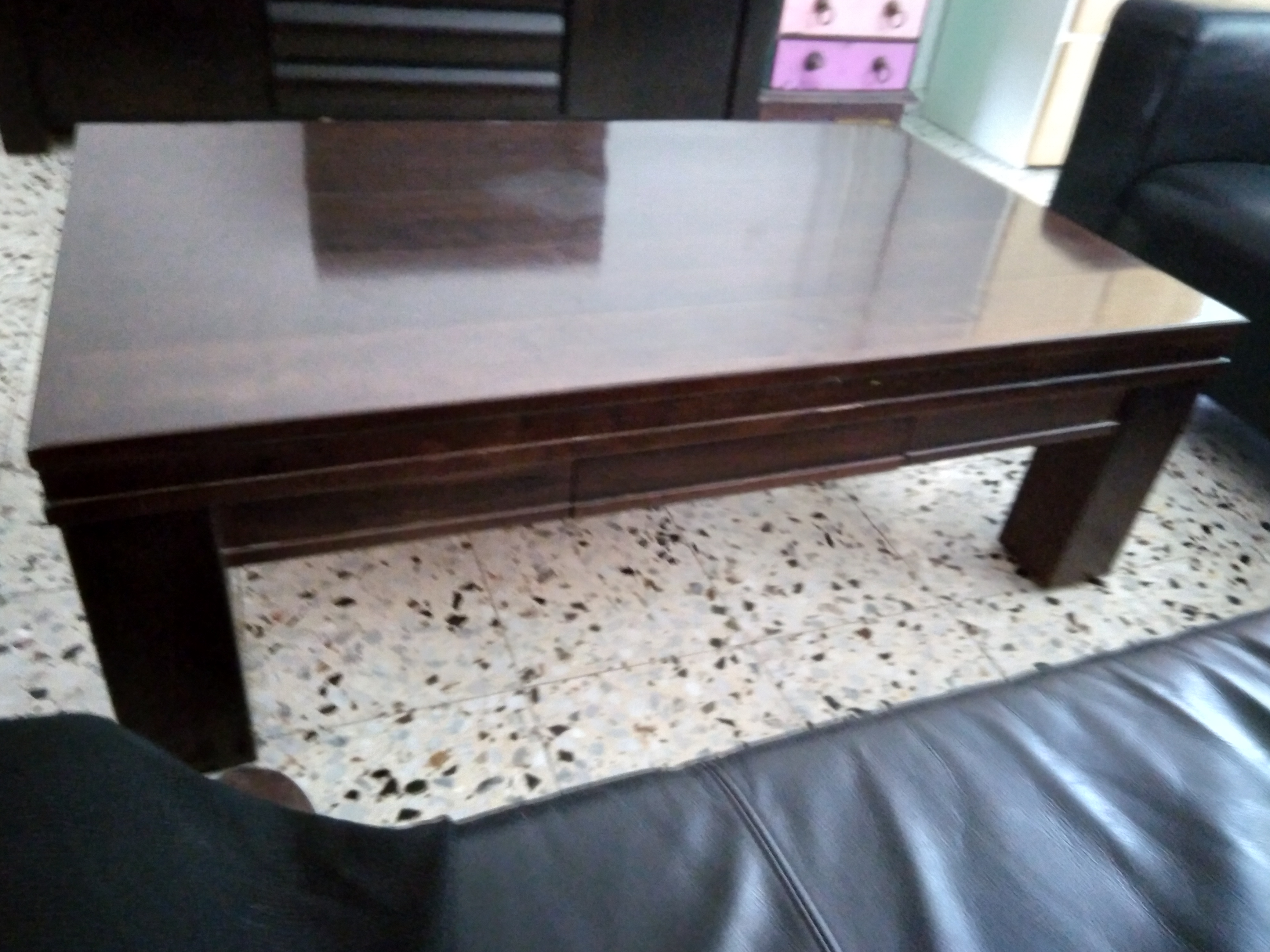 תמונה 2 ,שולחן עץ לסלון עם מגירה למכירה באשקלון ריהוט  שולחנות