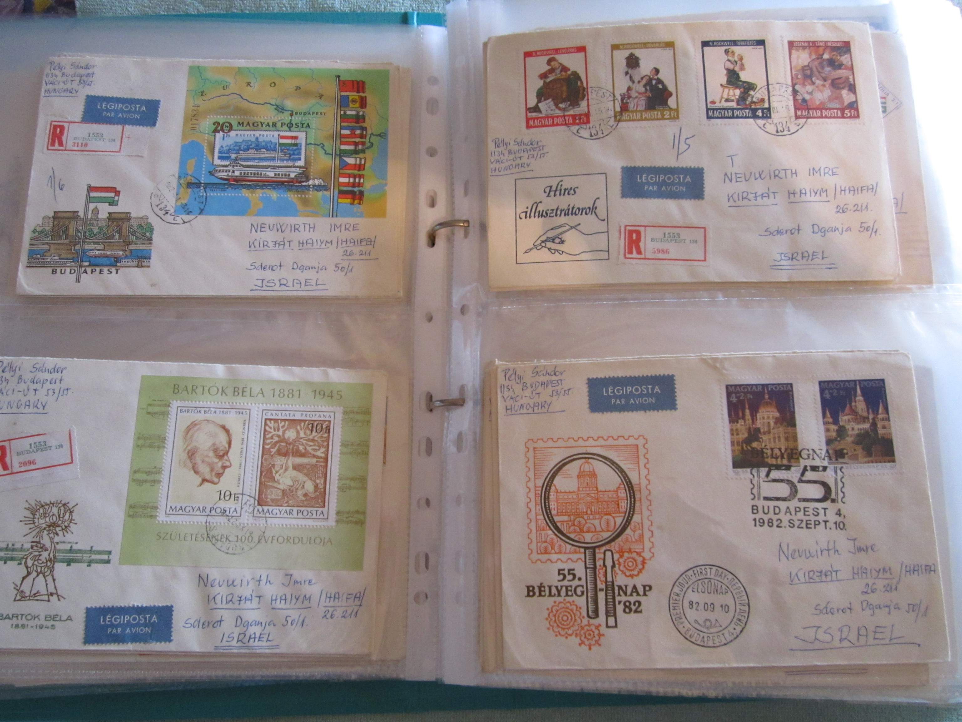 תמונה 3 ,אוסף גדול  מעטפות מהונגריה למכירה בקרית מוצקין אספנות  בולים, מעטפות וגלויות