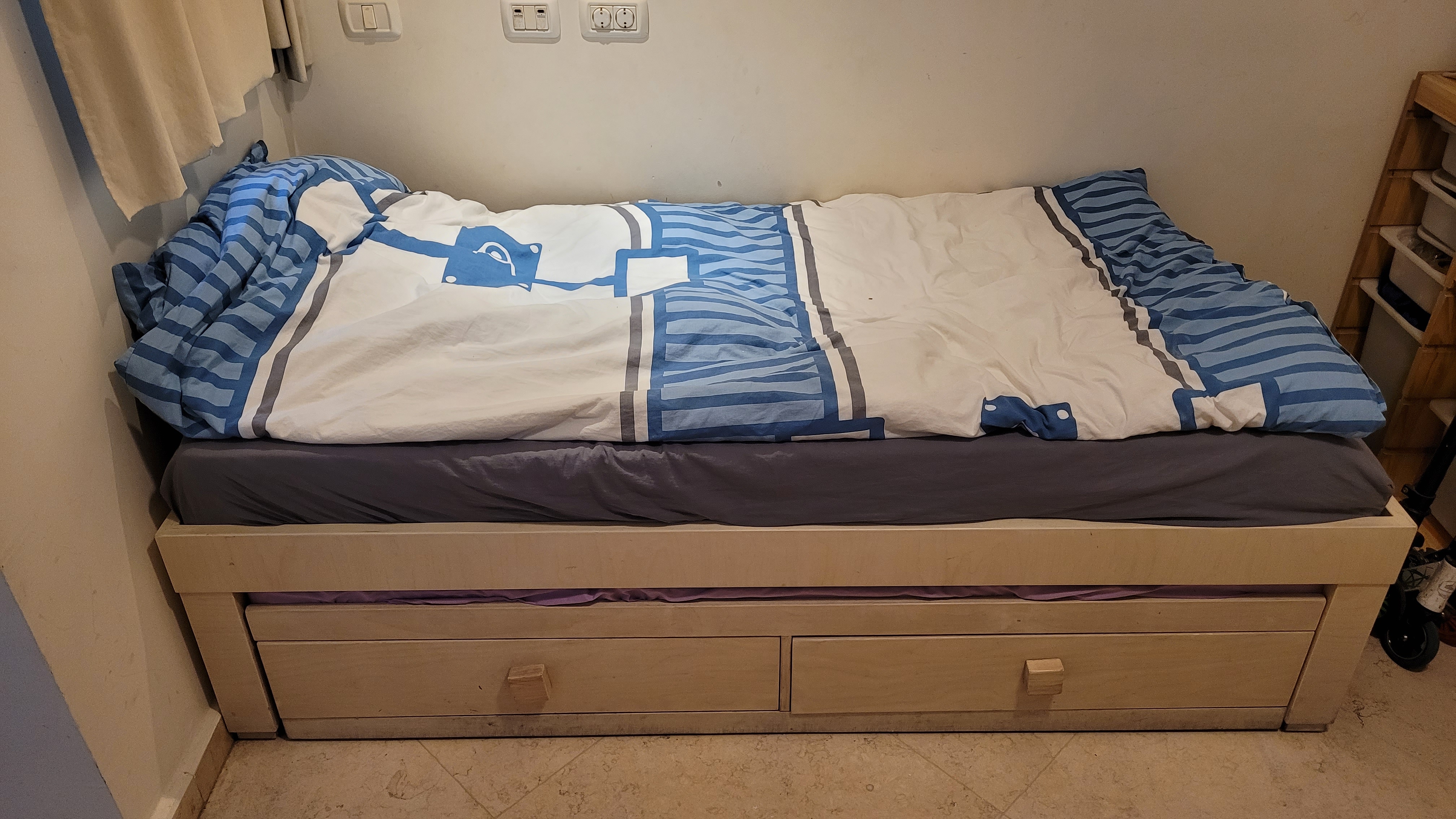 תמונה 1 ,מיטת ילד מעץ ליבנה מלא 195X95 למכירה בתל אביב ריהוט  ריהוט לחדרי ילדים