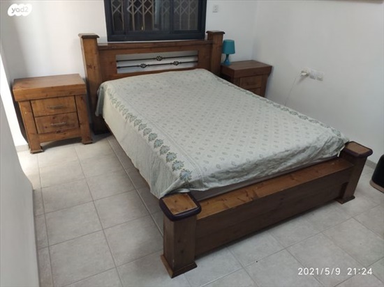 תמונה 2 ,מיטה מעץ מלא עם שידות גמיש במח למכירה בכרמיאל ריהוט  מיטות