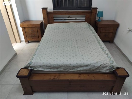 תמונה 3 ,מיטה מעץ מלא עם שידות גמיש במח למכירה בכרמיאל ריהוט  מיטות