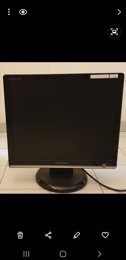 תמונה 1 ,מסך מחשב LCD 19 SAMSUNG  למכירה ברמת גן מחשבים וציוד נלווה  מסכים