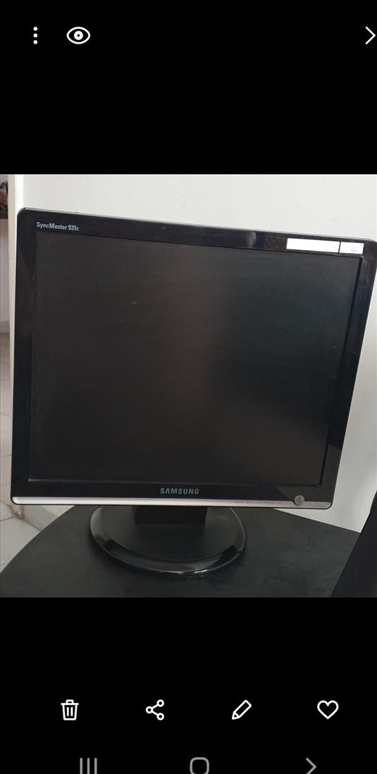 תמונה 2 ,מסך מחשב LCD 19 SAMSUNG  למכירה ברמת גן מחשבים וציוד נלווה  מסכים