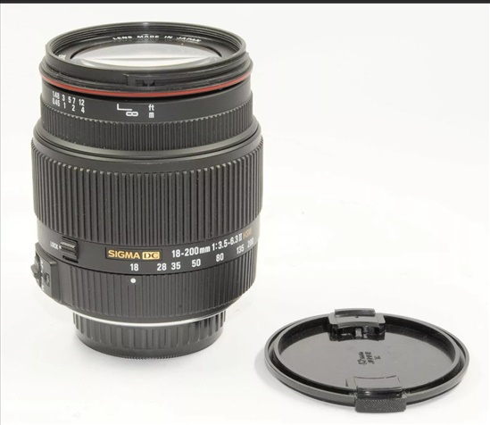 תמונה 1 ,Sigma Zoom DC 3.5-6.3/18-200mm למכירה בפתח תקווה צילום  עדשות