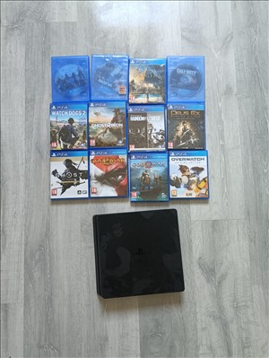 PlayStation+שלט+כבלים+4 משחקים 