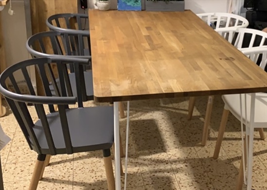 תמונה 2 ,שולחן אוכל + 6 כסאות למכירה בדפנה ריהוט  פינת אוכל