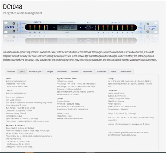 תמונה 3 ,XTA DC1048 למכירה בגבעתיים ציוד לדיג'יי ואולפנים  ציוד לאולפנים