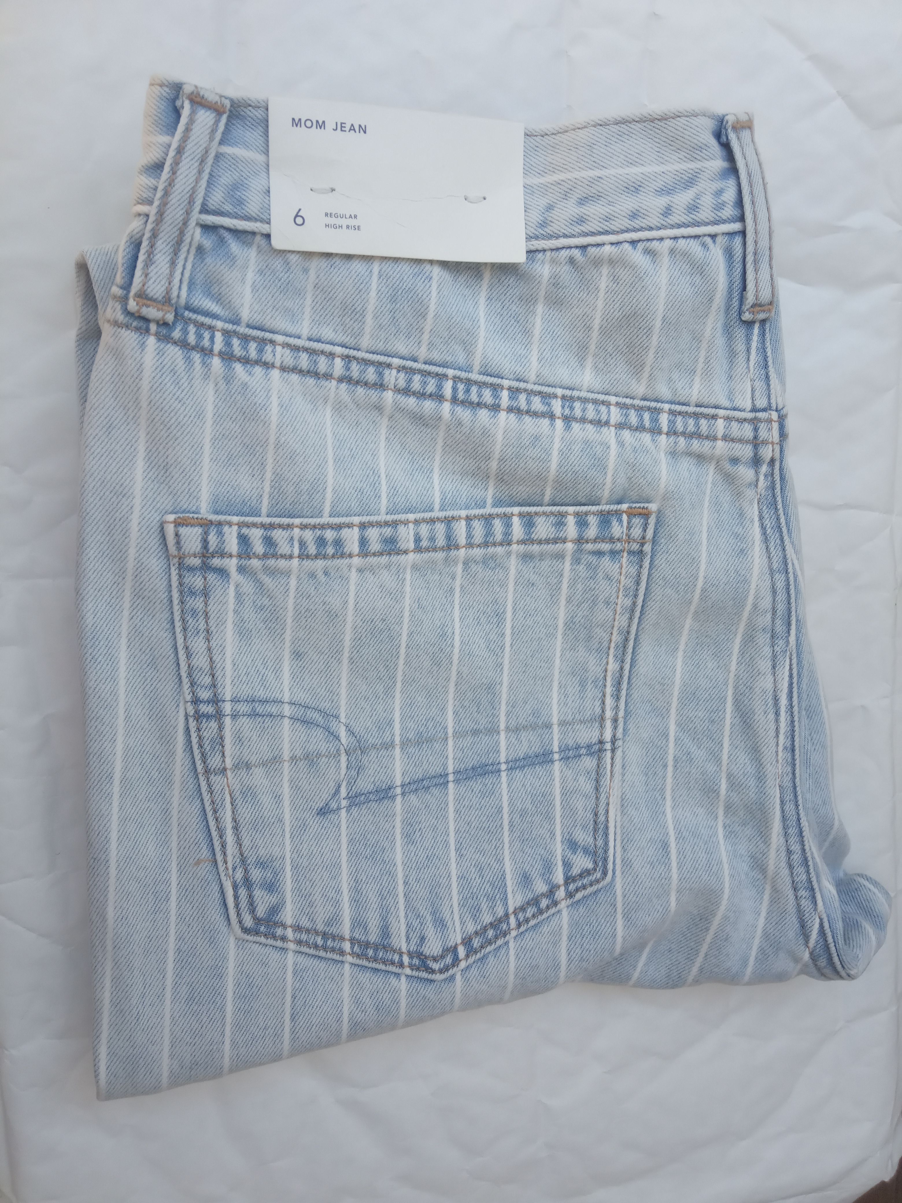 תמונה 1 ,ג'ינס פסים אמריקן איגל מידה 6 למכירה בתל אביב  ביגוד ואביזרים  ג'ינסים ומכנסיים
