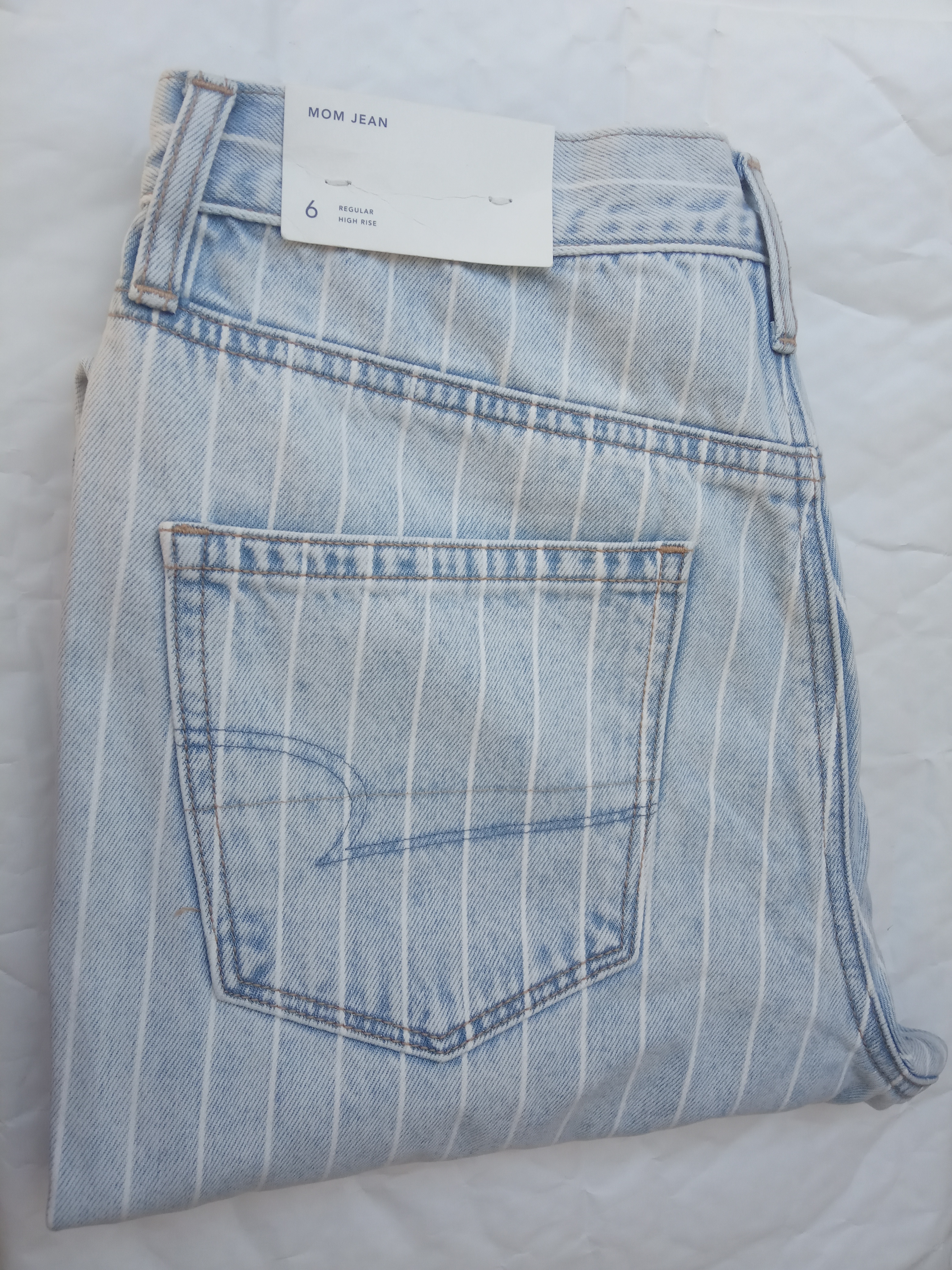 תמונה 2 ,ג'ינס פסים אמריקן איגל מידה 6 למכירה בתל אביב  ביגוד ואביזרים  ג'ינסים ומכנסיים