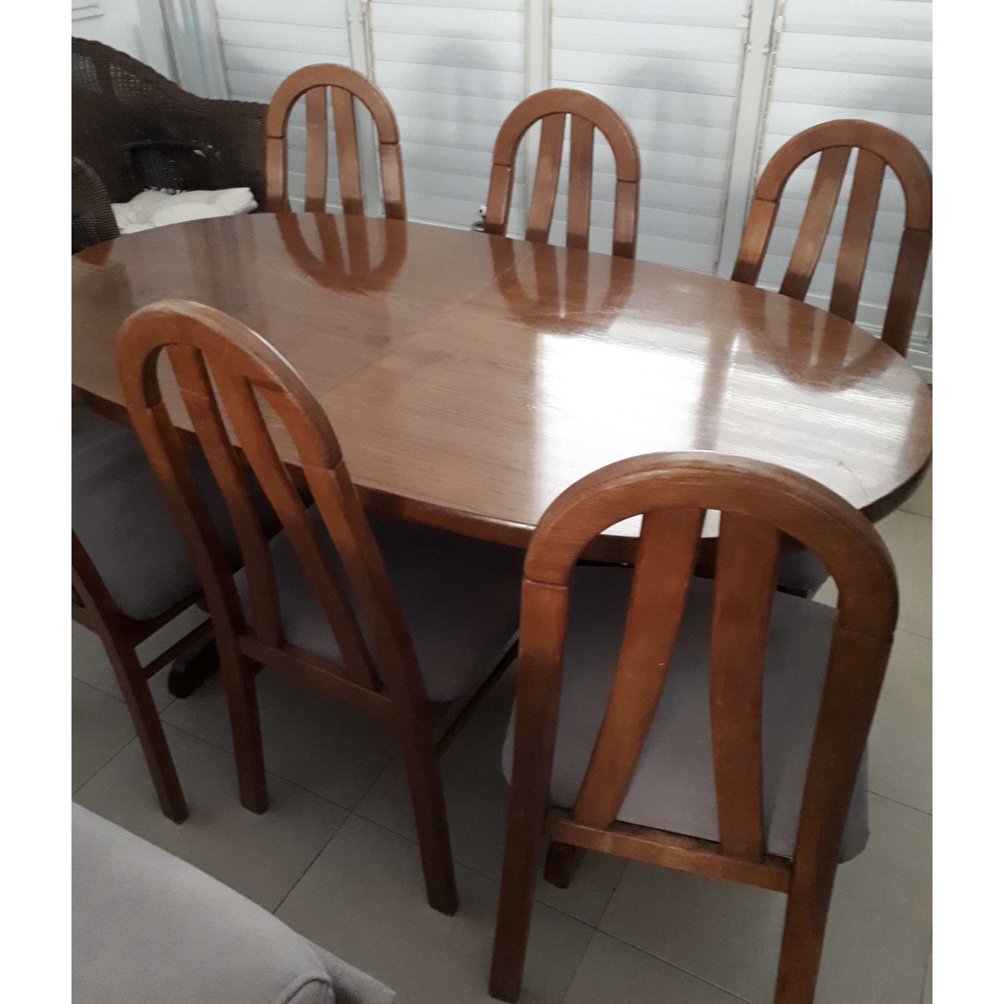 תמונה 1 ,שולחן +6 כסאות למכירה בקרית ביאליק ריהוט  פינת אוכל