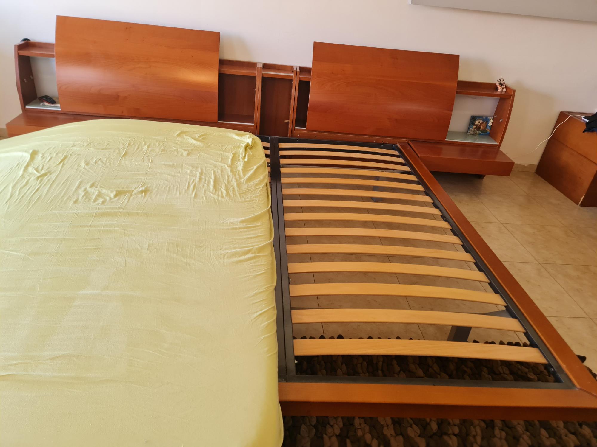 תמונה 3 ,מיטה זוגית עם שידות אינטגרליות למכירה במתן ריהוט  חדרי שינה